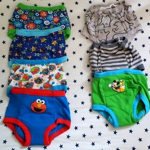 7 pairs of 3T training underware